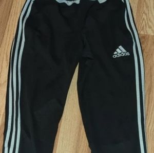 Adidas pants zippers on side and legs all work deep pocket for cell phones.. vgc